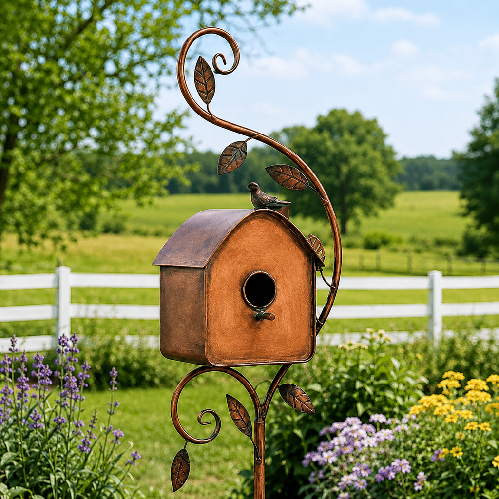 RusticPerch – Handcrafted Garden Birdhouse Décor