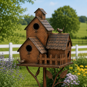 RusticPerch – Handcrafted Garden Birdhouse Décor