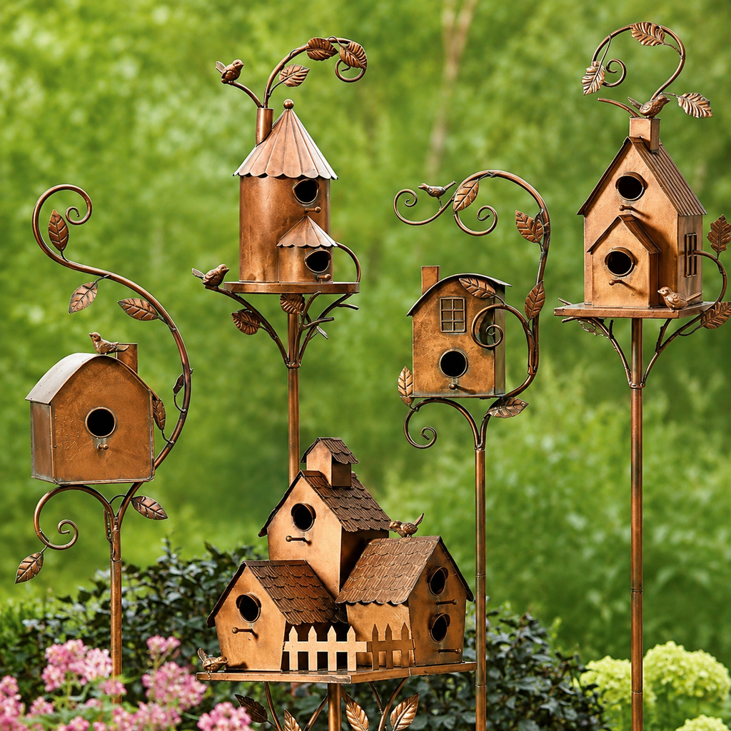 RusticPerch – Handcrafted Garden Birdhouse Décor