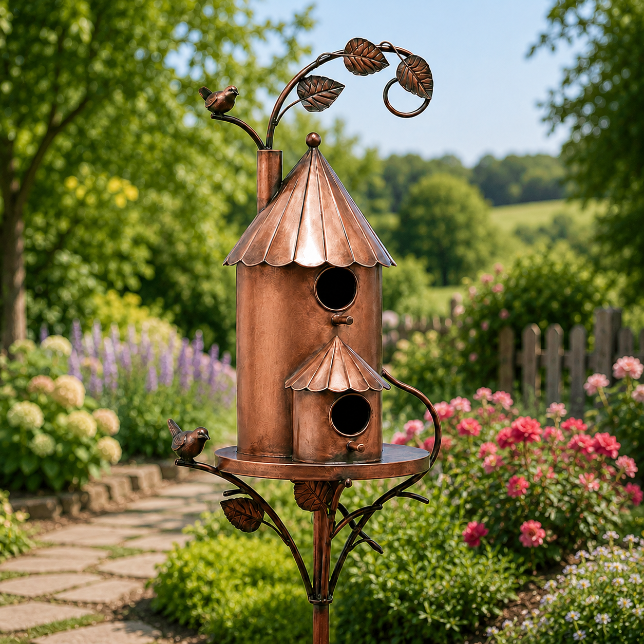 RusticPerch – Handcrafted Garden Birdhouse Décor