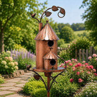 RusticPerch – Handcrafted Garden Birdhouse Décor