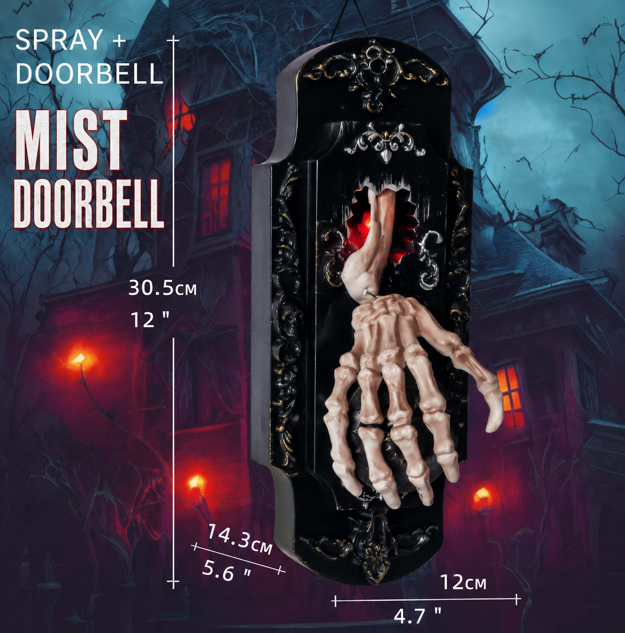 TerrorTone – Motion Sensor Halloween Hanging Doorbell