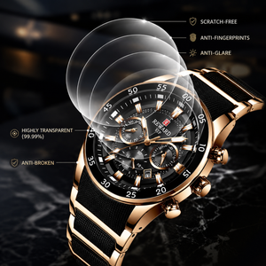 RoyalTime – Black Edition Chronograph Watch