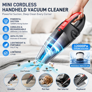 PowerVac – High Suction Cordless Handheld Vacuum