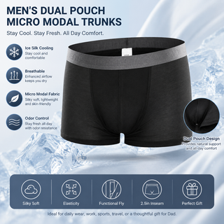 FreshCore – Breathable Ice Silk Support Trunks