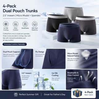 FreshCore – Breathable Ice Silk Support Trunks