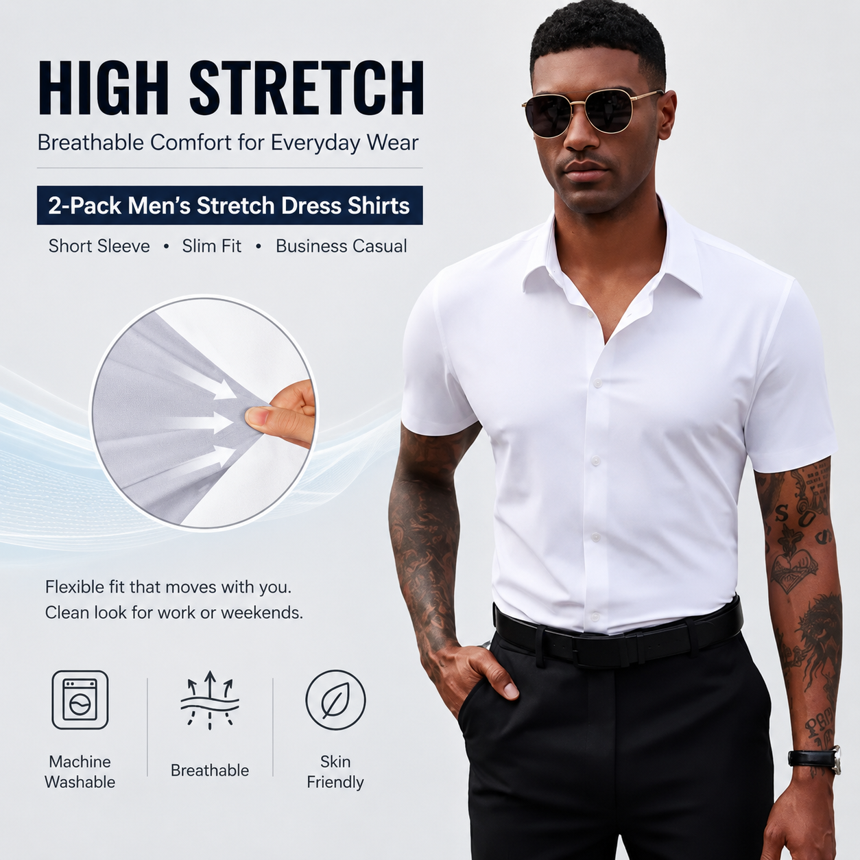FlexFit | Stretch Non-Iron Shirt