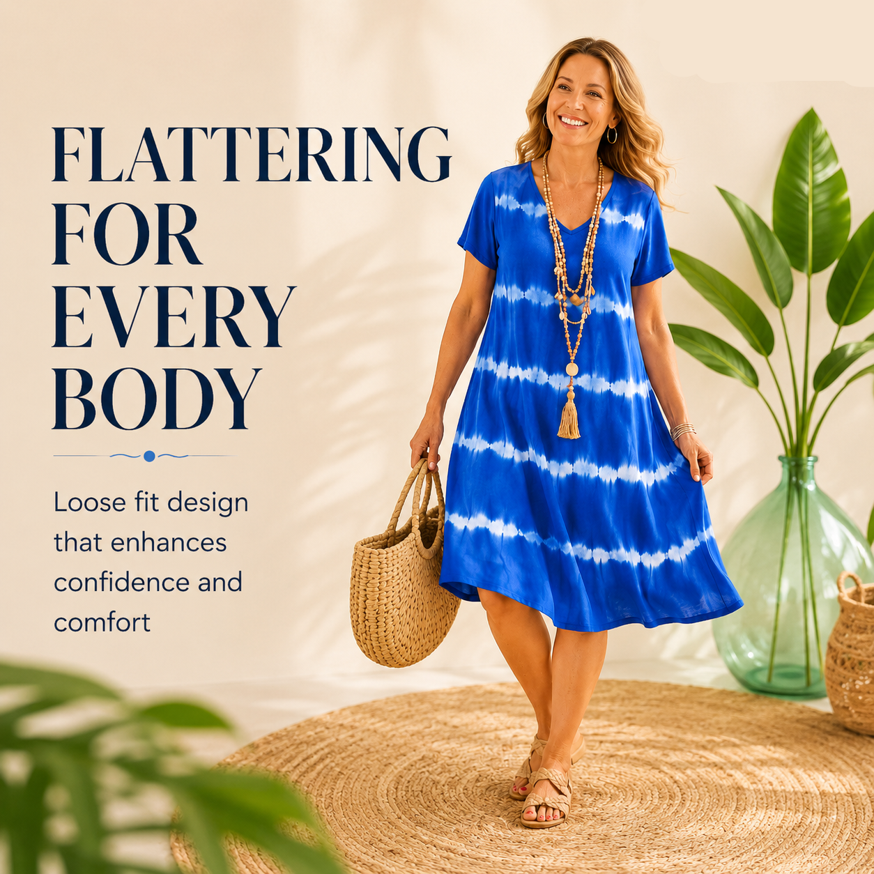 Freya - Women's Relaxed Bohemian Summer Dress