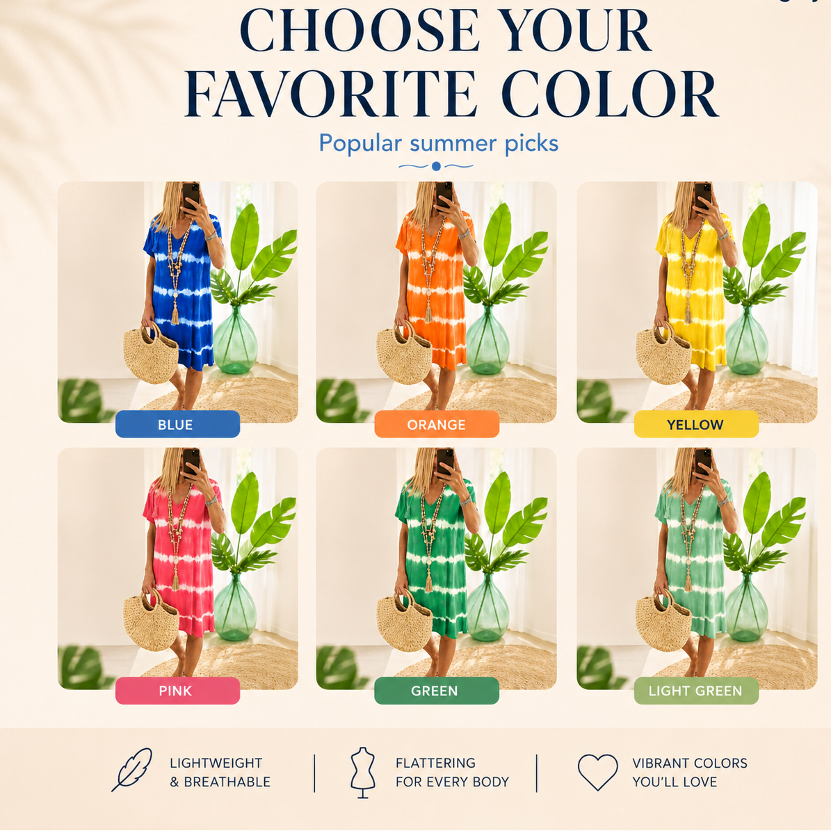 Freya - Women's Relaxed Bohemian Summer Dress