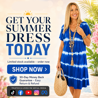 Freya - Women's Relaxed Bohemian Summer Dress