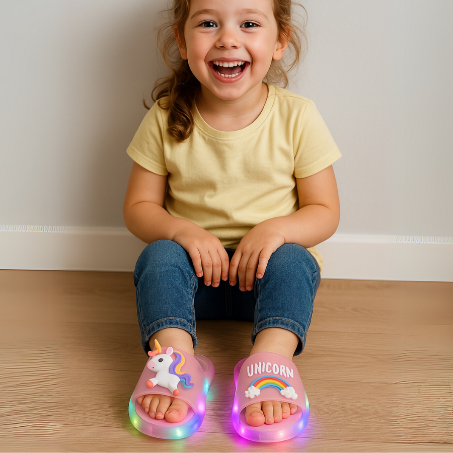 MagicSteps – LED Unicorn Slippers for Kids