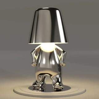 LumiThink – Elegant Gold Thinker Touch Lamp