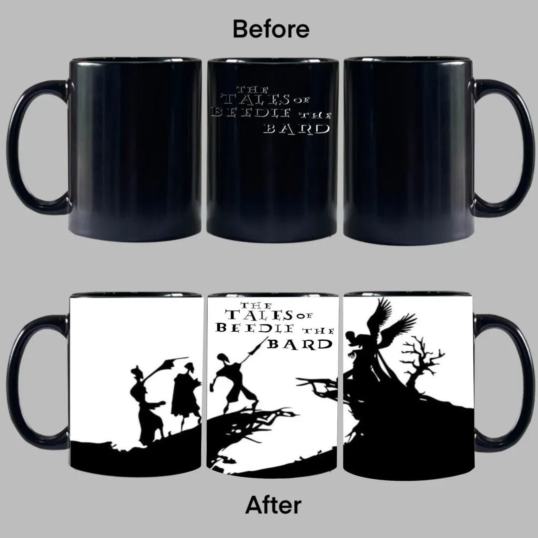 InkCharm – Hand-Drawn Peverell Brothers Mug