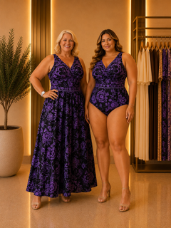 LuxePetal – Elegant Floral Ruched Maxi Dress Set