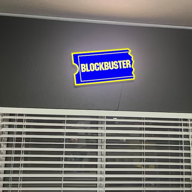 Blockbuster Video Sign LED Lightbox