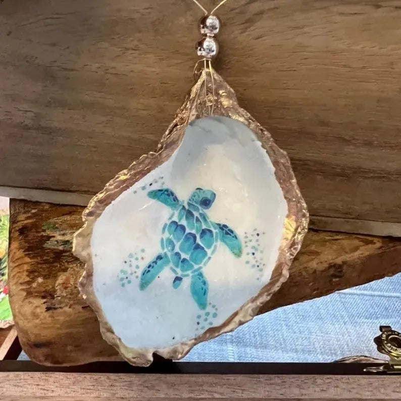 PearlTide - Oyster Shell Christmas Ornament