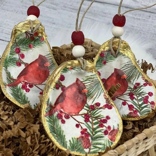 PearlTide - Oyster Shell Christmas Ornament