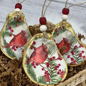 PearlTide - Oyster Shell Christmas Ornament