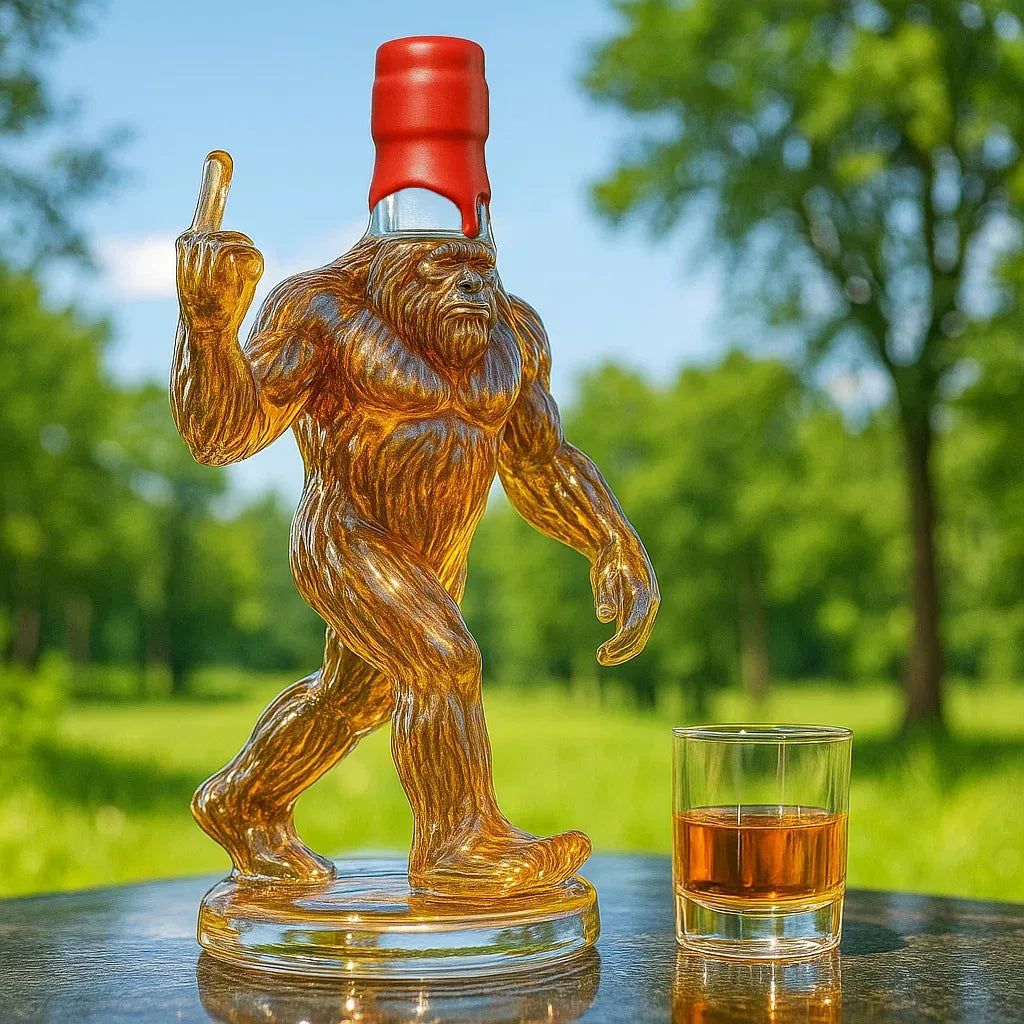 SasquatchSips – Funny Bigfoot Whiskey Bottle