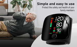 PulseGuard – Automatic Wrist BP Monitor with Voice & Display