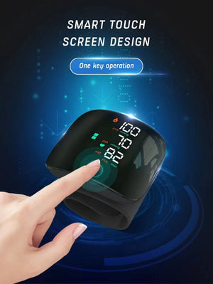 PulseGuard – Automatic Wrist BP Monitor with Voice & Display