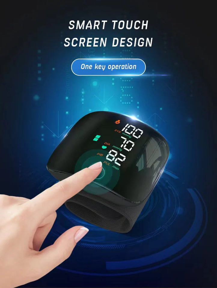 PulseGuard – Automatic Wrist BP Monitor with Voice & Display