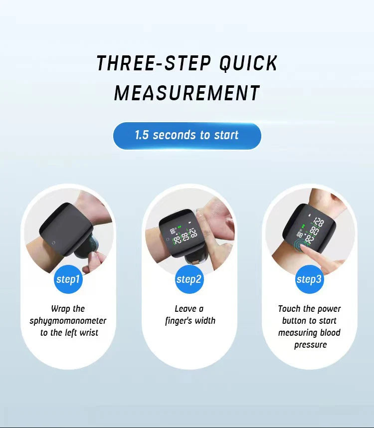 PulseGuard – Automatic Wrist BP Monitor with Voice & Display