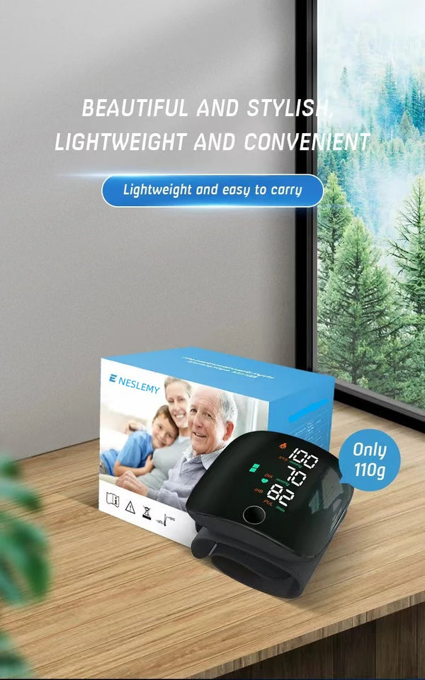 PulseGuard – Automatic Wrist BP Monitor with Voice & Display