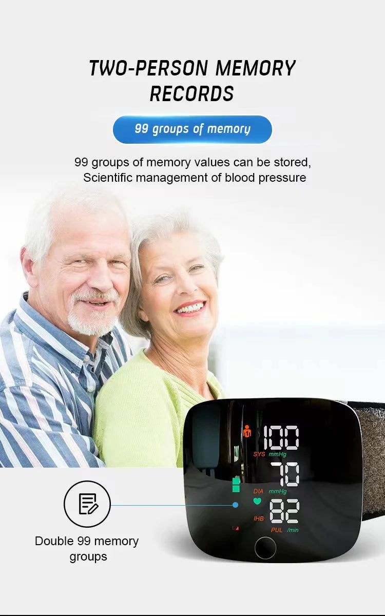 PulseGuard – Automatic Wrist BP Monitor with Voice & Display