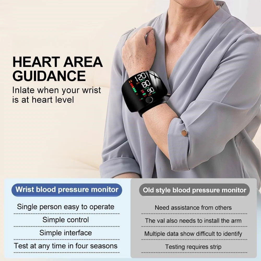 PulseGuard – Automatic Wrist BP Monitor with Voice & Display