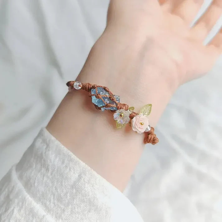 EarthPetal – Boho Floral Bracelet, Handmade with Love
