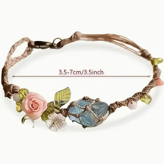 EarthPetal – Boho Floral Bracelet, Handmade with Love