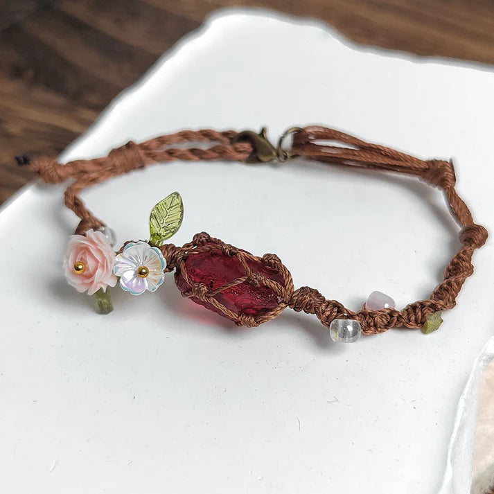 EarthPetal – Boho Floral Bracelet, Handmade with Love