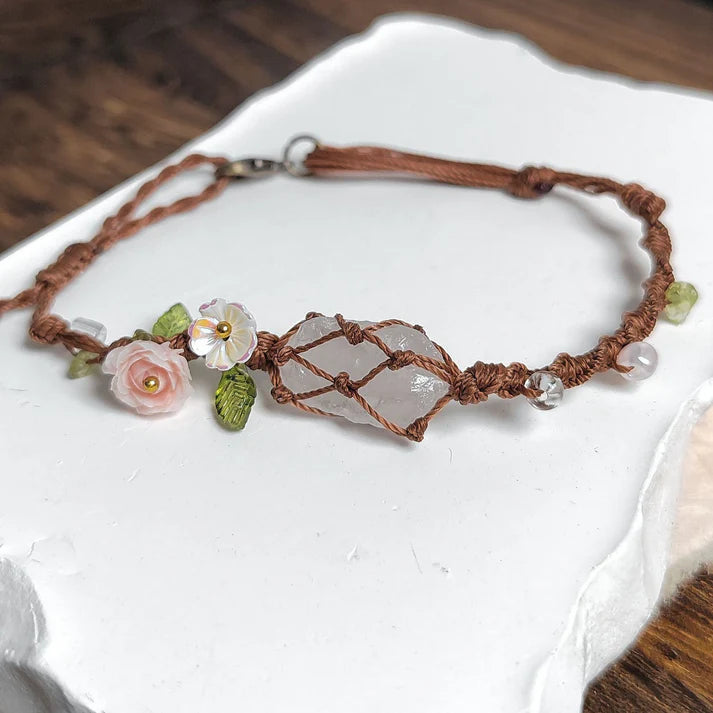 EarthPetal – Boho Floral Bracelet, Handmade with Love