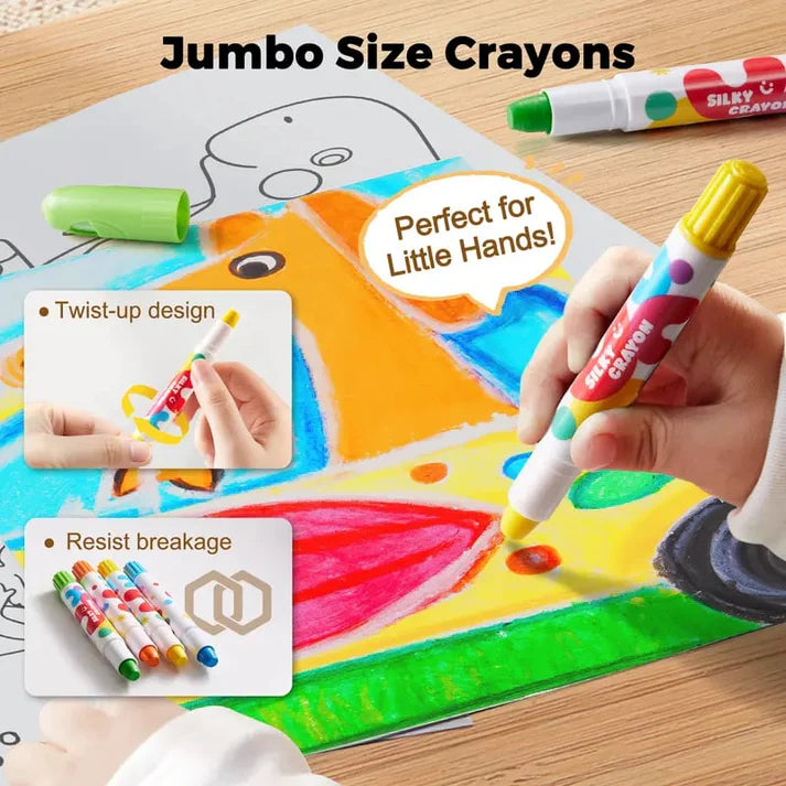 GripNColor – Easy Grip Jumbo Crayons for Little Hands