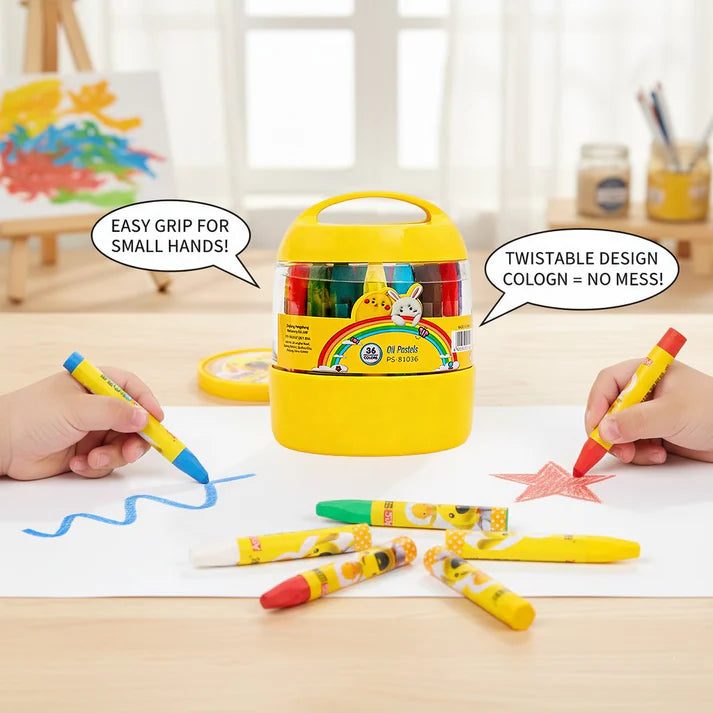 GripNColor – Easy Grip Jumbo Crayons for Little Hands