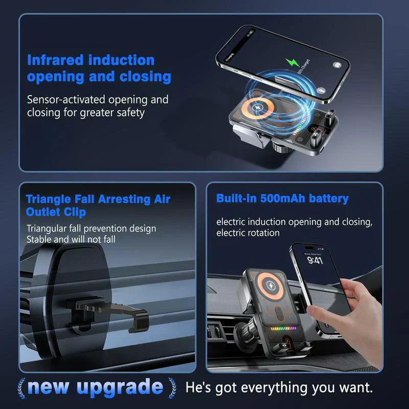 SnapCharge | 2-in-1 Rotating Car Phone Holder