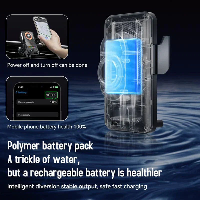 SnapCharge | 2-in-1 Rotating Car Phone Holder