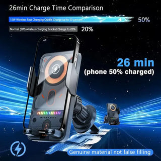 QuickGrip – Pro Wireless Fast Charging Car Holder