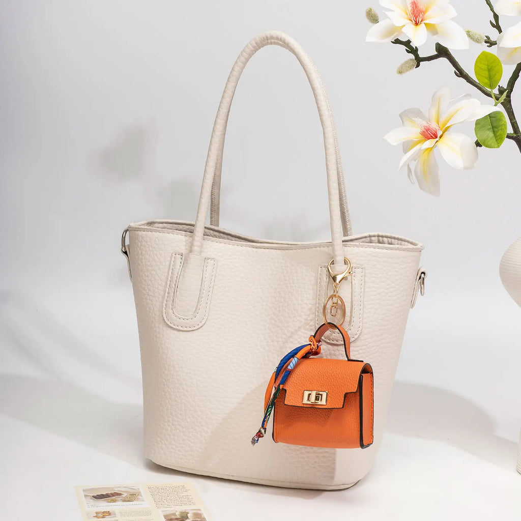 CharmLoop - Mini Square Bag Pendant Keychain