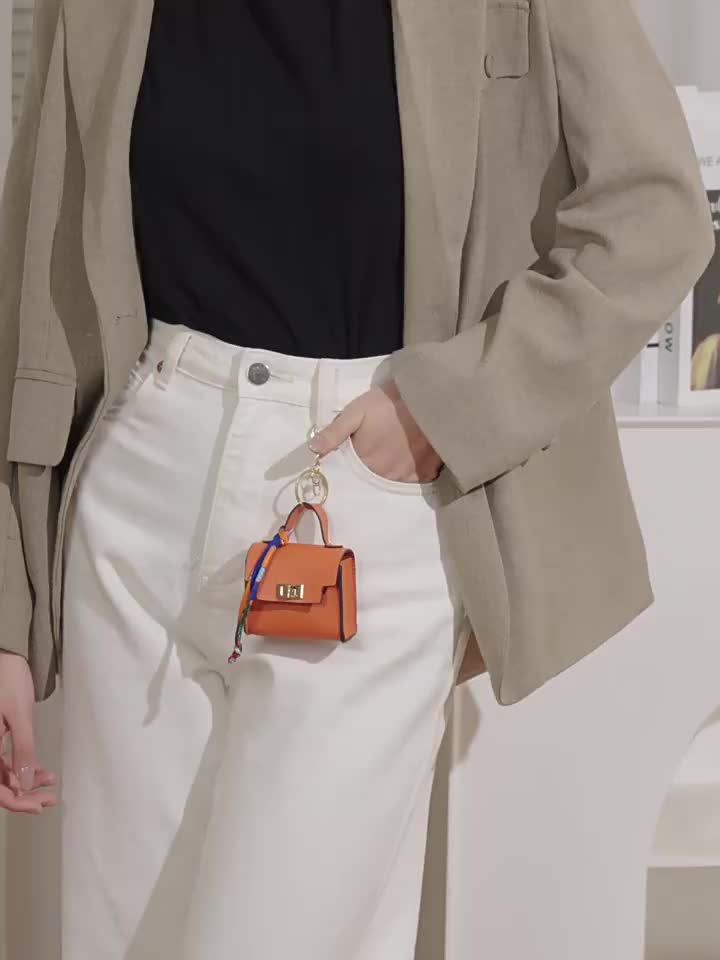 CharmLoop - Mini Square Bag Pendant Keychain