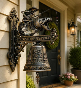 RusticTide – Metal Skeleton Fisherman Wall Bell