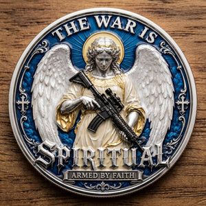 FaithShield – Spiritual Warfare Challenge Coin
