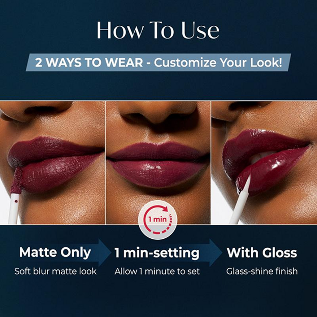 LuxeTint – Waterproof Matte Lip Colour Duo