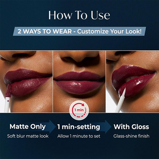 LuxeTint – Waterproof Matte Lip Colour Duo