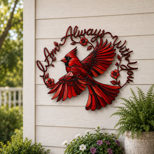 EternalCardinal – Memorial Metal Wall Art Keepsake