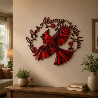 EternalCardinal – Memorial Metal Wall Art Keepsake