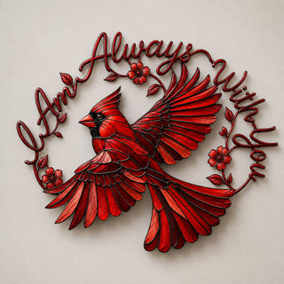 EternalCardinal – Memorial Metal Wall Art Keepsake