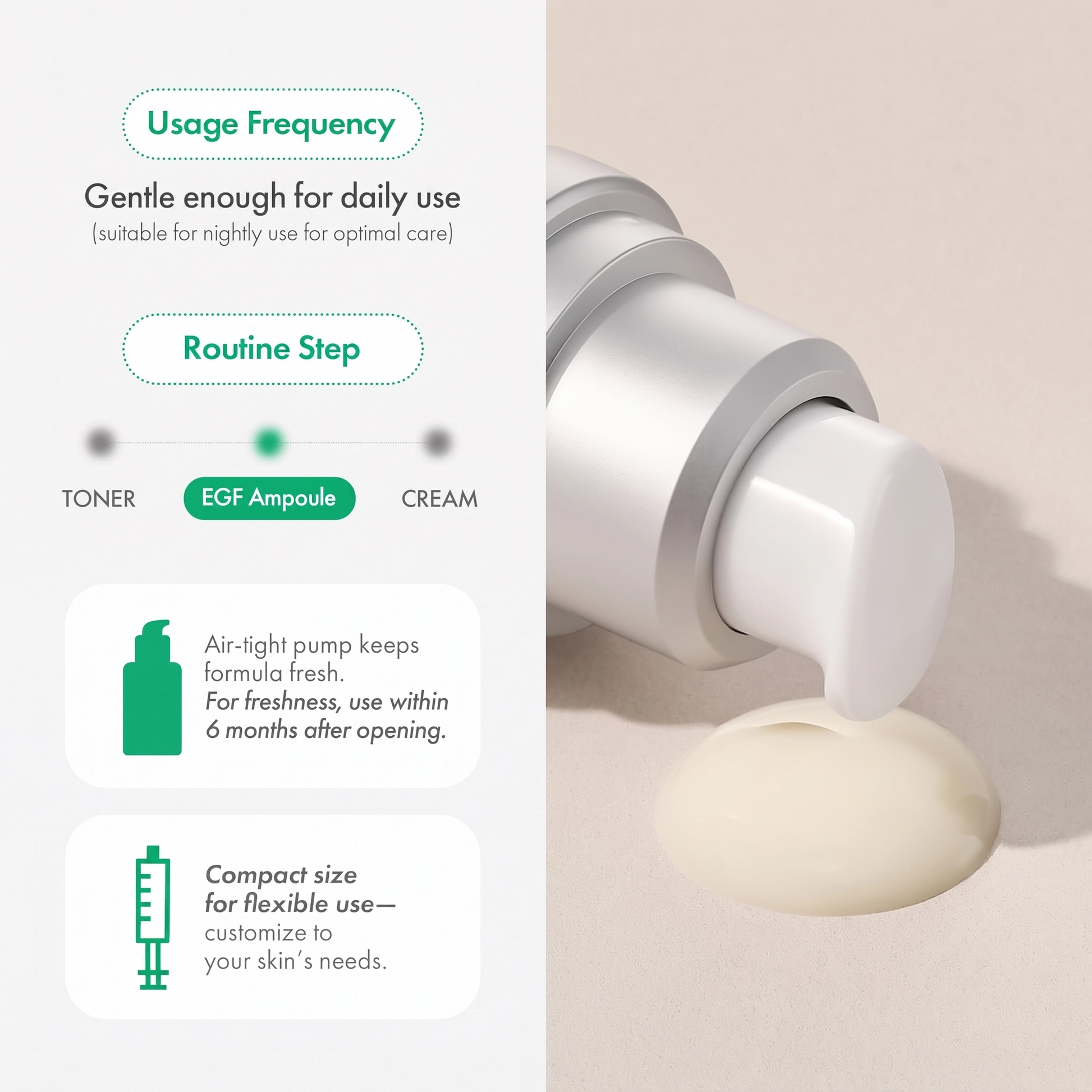 ✨ NESLEMY 5X DW-EGF Dark Spot Correcting Ampoule 🌙