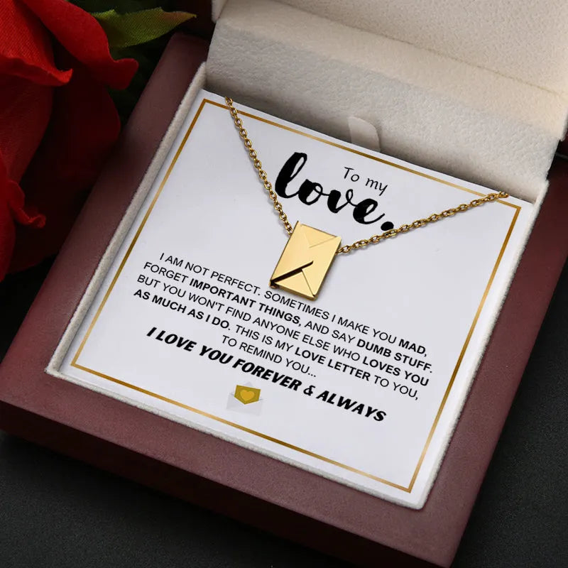 CherishedNote - Romantic Love Letter Necklace Gift